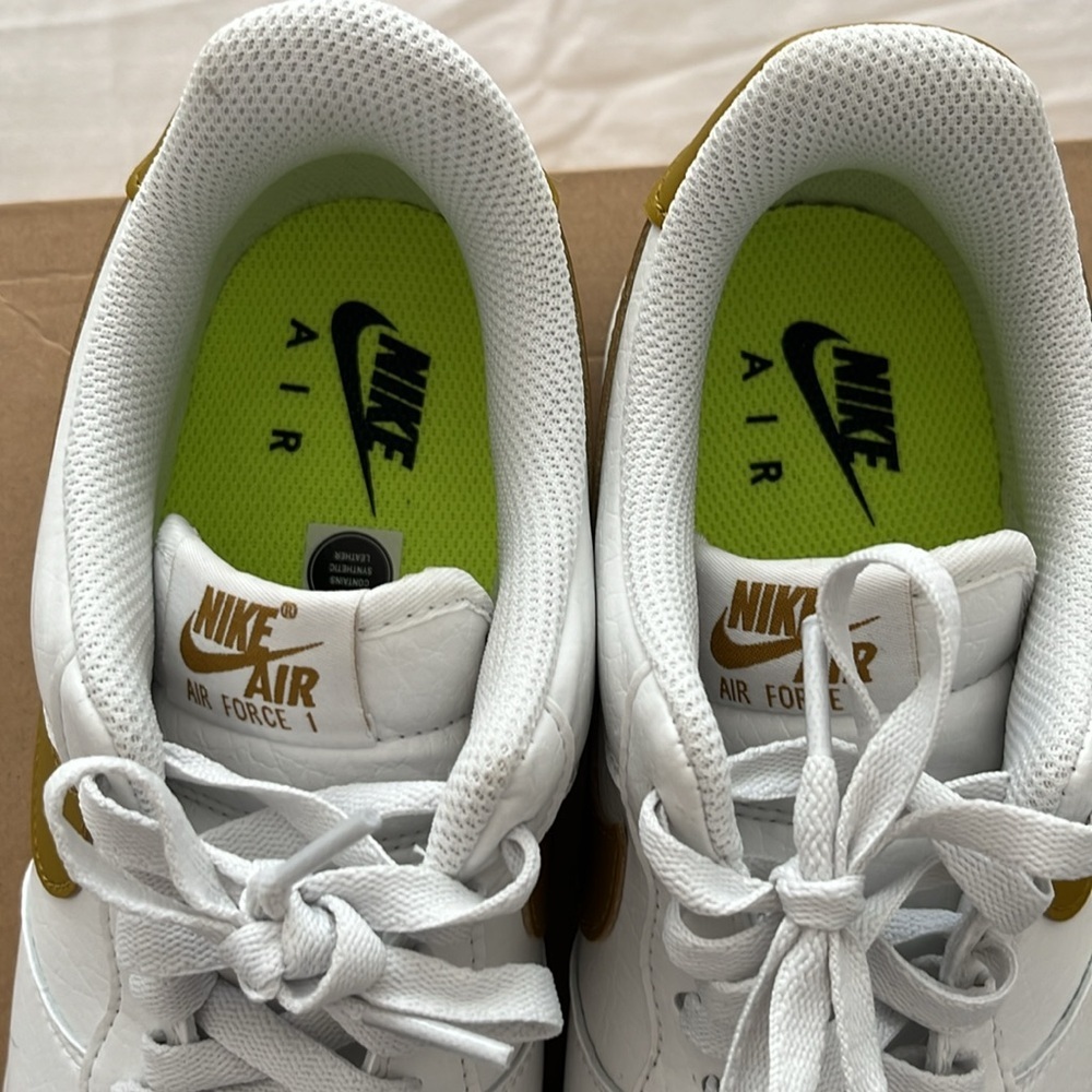 Brand New Nike Air Force 1 ‘07 Next Nature White/Bronzine Size WMS 9.5 - Picture 9 of 11